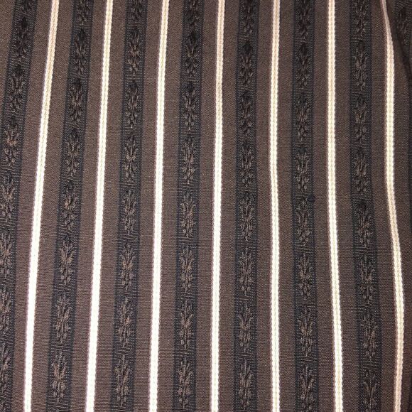 Ted Baker Classic 💯 % Cotton Brown and White Striped Shirt. See measurements. - Picture 3 of 12